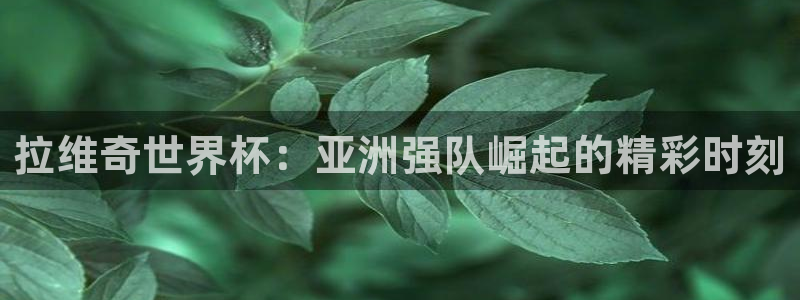 英足总杯直播:拉维奇世界杯:亚洲强队崛起的精彩时刻